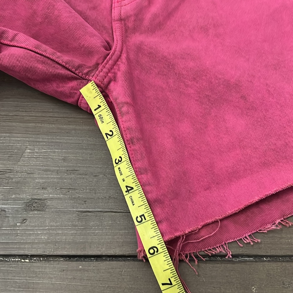 Rag & Bone Maya 6” Shorts Bright Fuchsia 25 Organic Cotton NWT - Picture 15 of 16